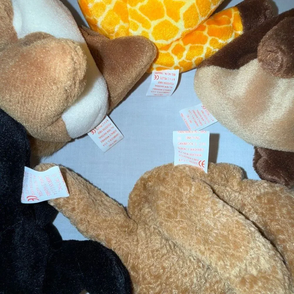 Ty Beanie Babies Woodland Forest PVC Lot 12 Chocolate Nuts Ringo Curly Hoot Twig